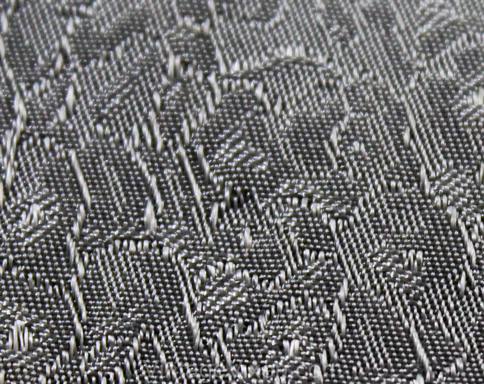1950s Skinny Tie - Gray Brocade 50s Atomic Deco Stripe Crest - Mid Century Business Men's Necktie - Streamlined Narrow Neutral 1950's Tie