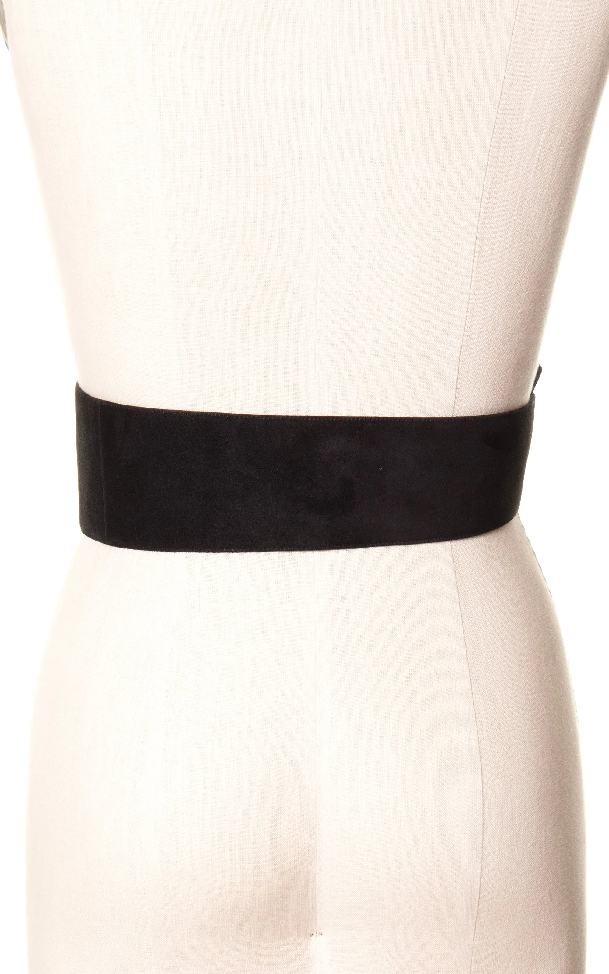 1980s CHARLES JOURDAN Suede Avant Garde Cinch Belt | medium/large