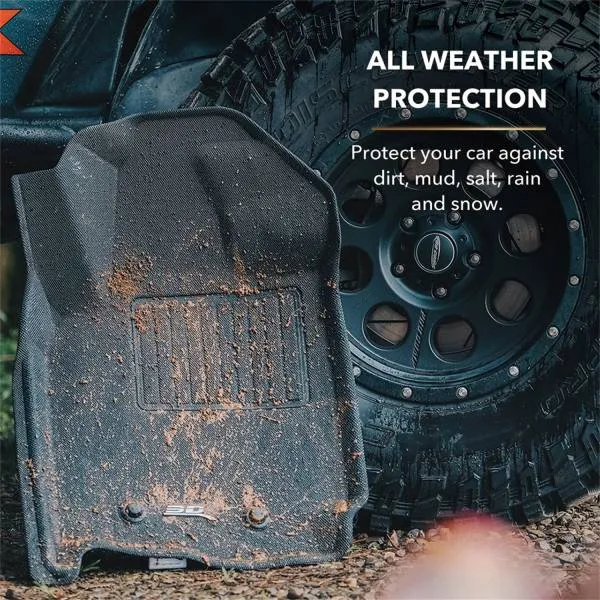 3D MAXpider Floor Mats Chevy Blazer (2019-2022) All-Weather Kagu Series - Front / Second / Third Row