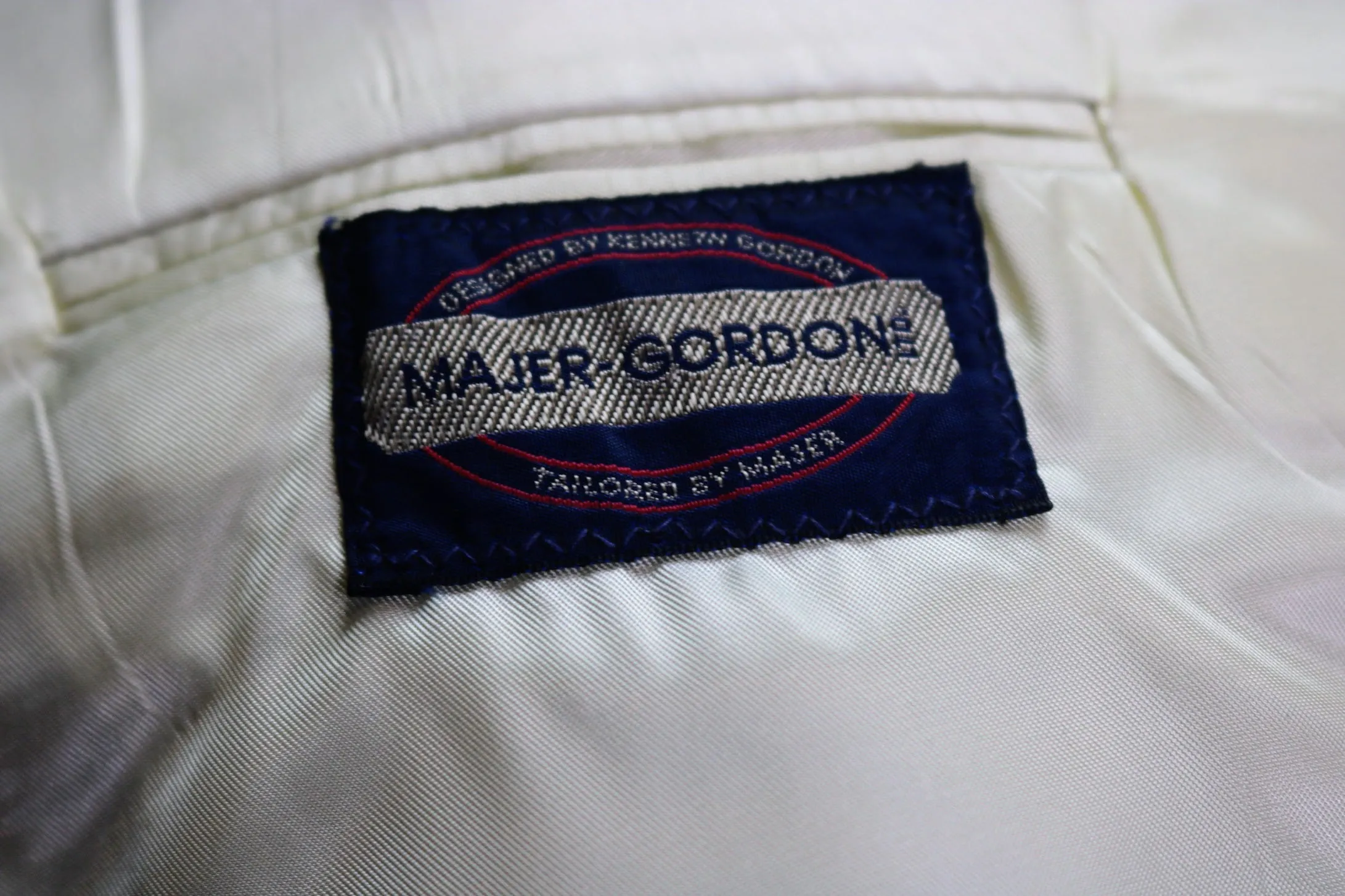 80s Majer Gordon Dusty Red Plaid Blazer    M