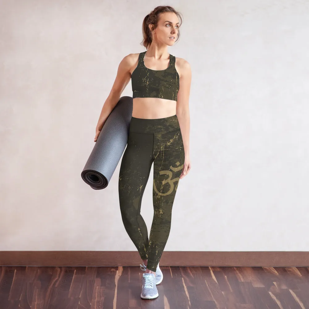 Aum High Waist Womens Yoga Leggings