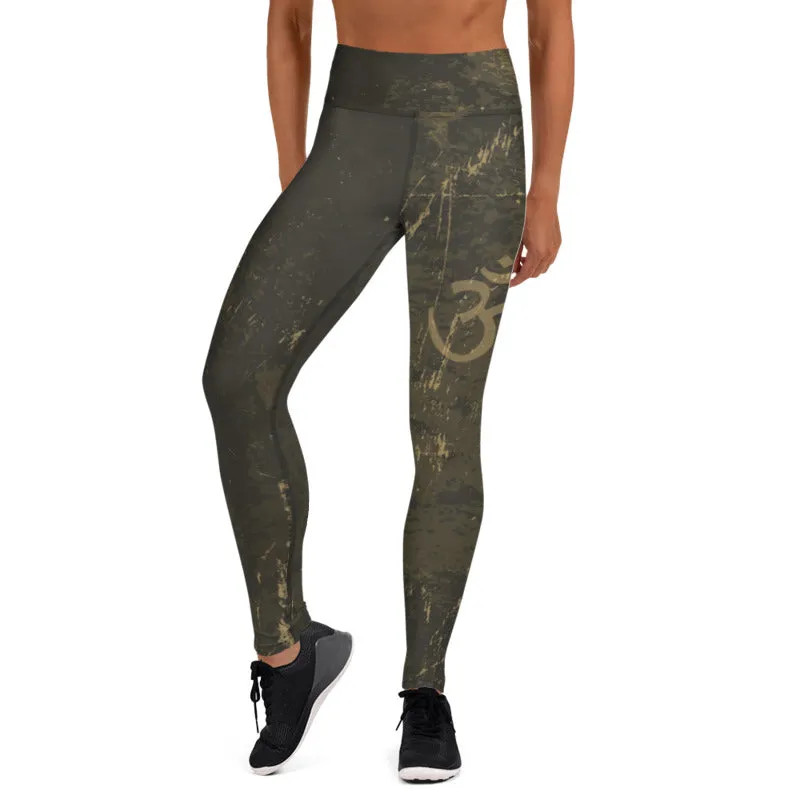 Aum High Waist Womens Yoga Leggings
