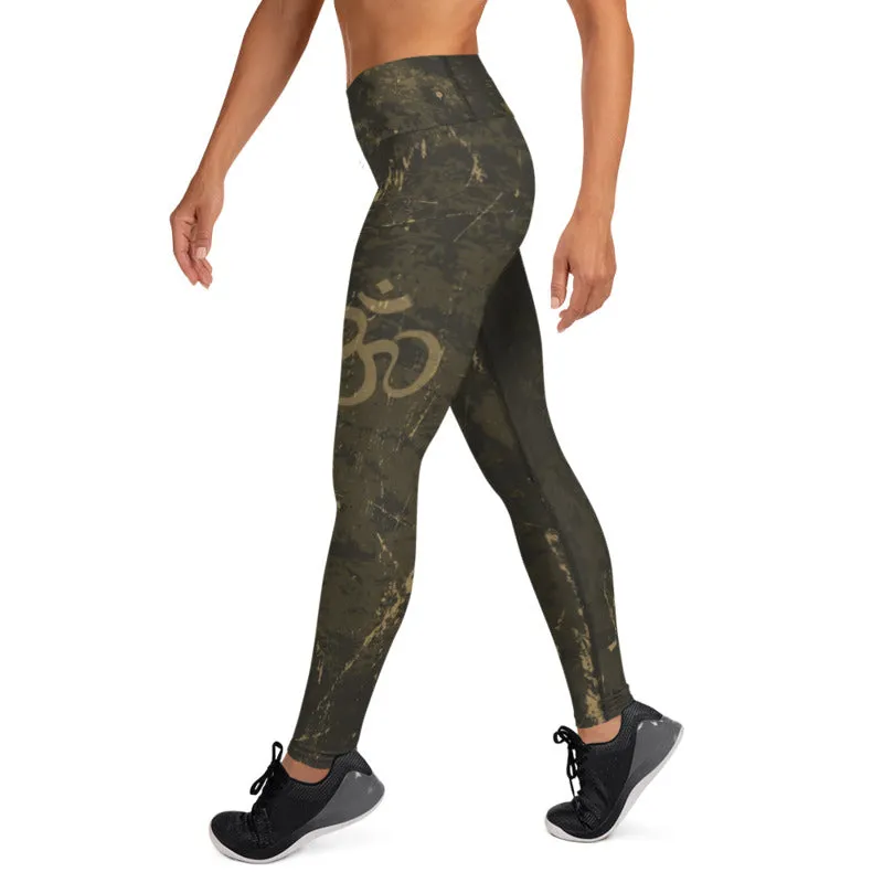 Aum High Waist Womens Yoga Leggings