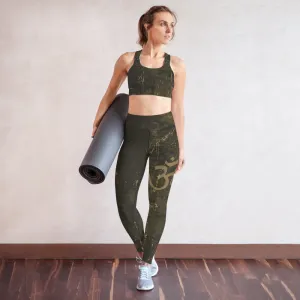 Aum High Waist Womens Yoga Leggings