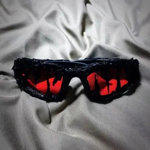Avant-garde Designer Red Eye Sunglasses