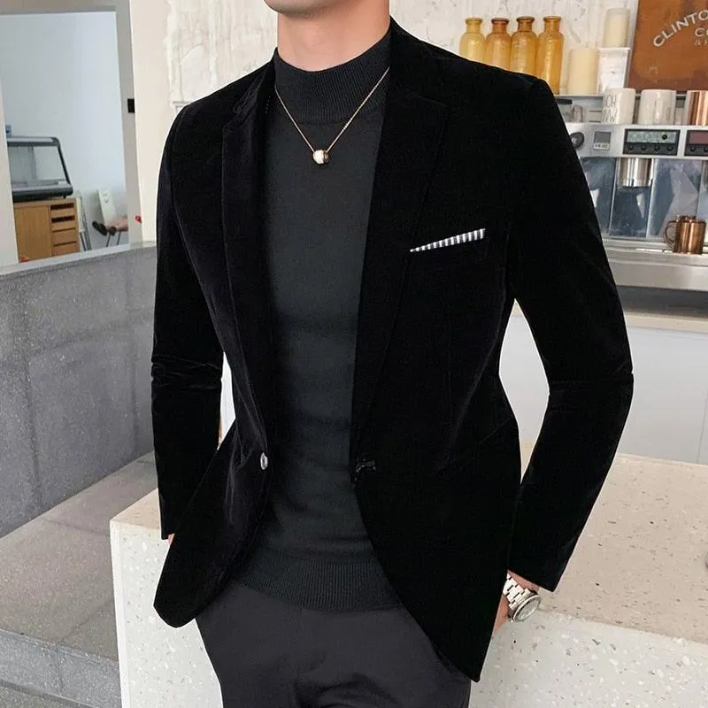 Blazer Masculino Tecido Aveludado