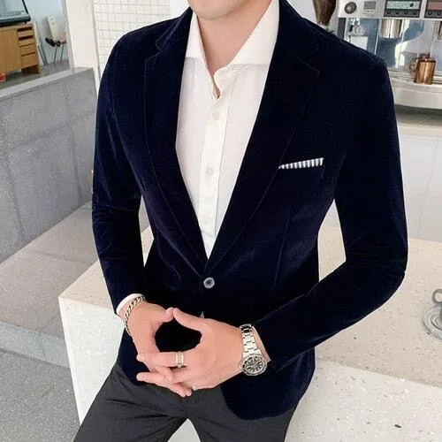 Blazer Masculino Tecido Aveludado
