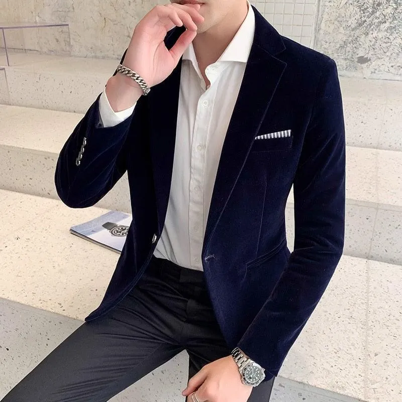 Blazer Masculino Tecido Aveludado