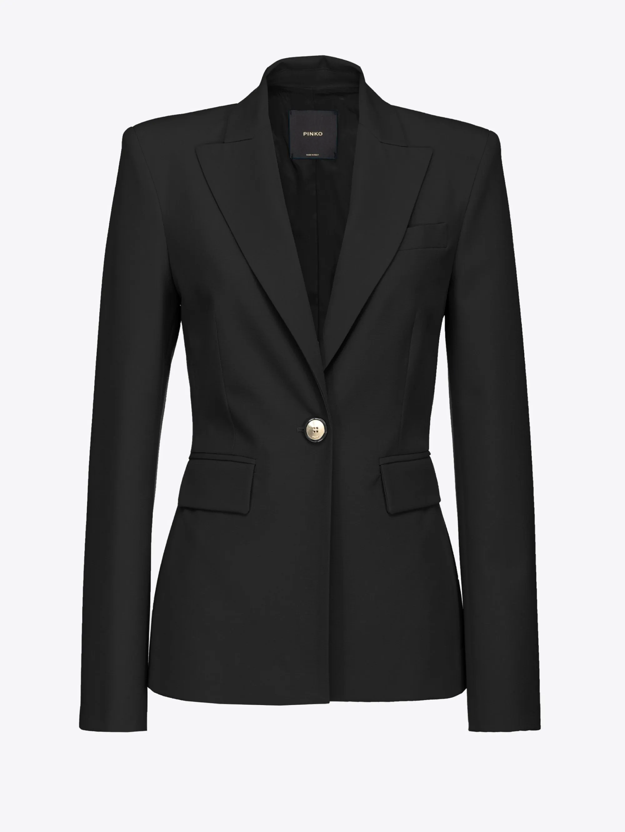 Blazer Monopetto Aderente Nero