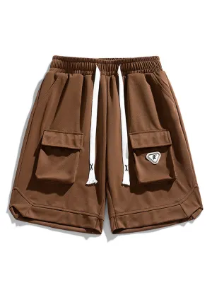 Casual Drawstring Multi-Pocket Cargo Shorts