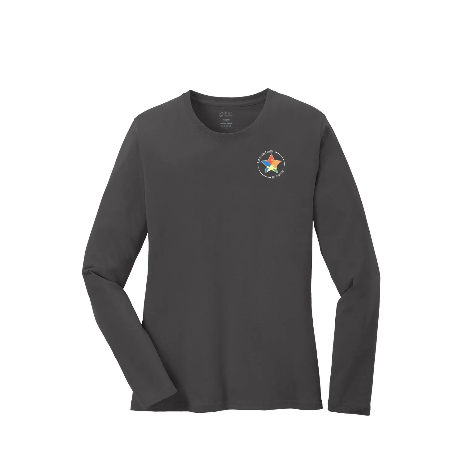 Cincinnati Center for Autism - Ladies Core Cotton LS Tee