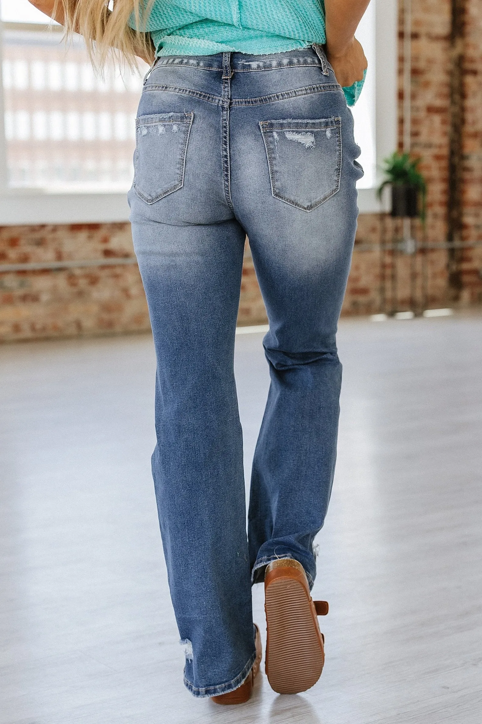 Coraline Raw Hem High Waist Flare Jeans | PRE ORDER