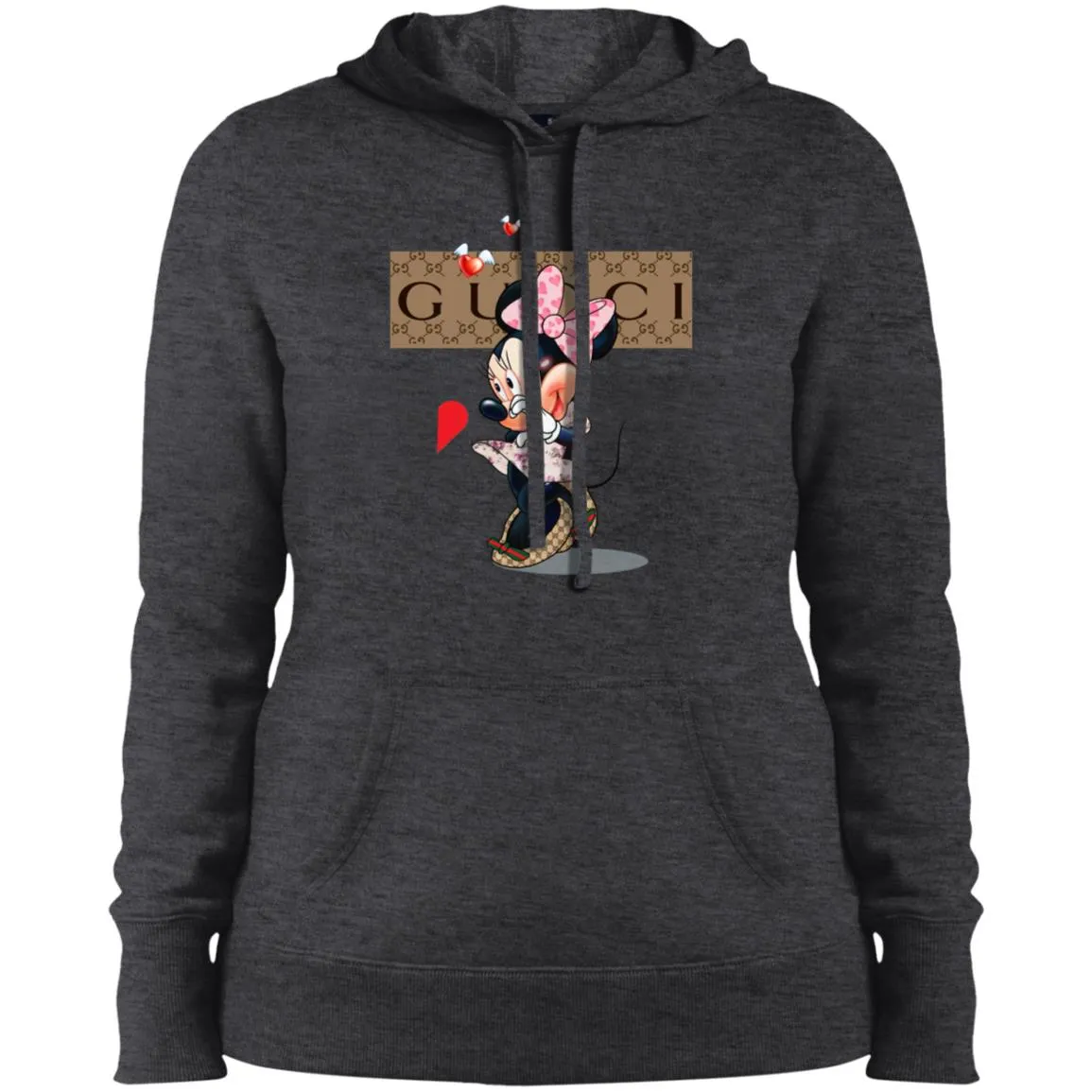 Couple Gucci Minnie Tshirt Valentine's Day Women Hooded Sweatshirt