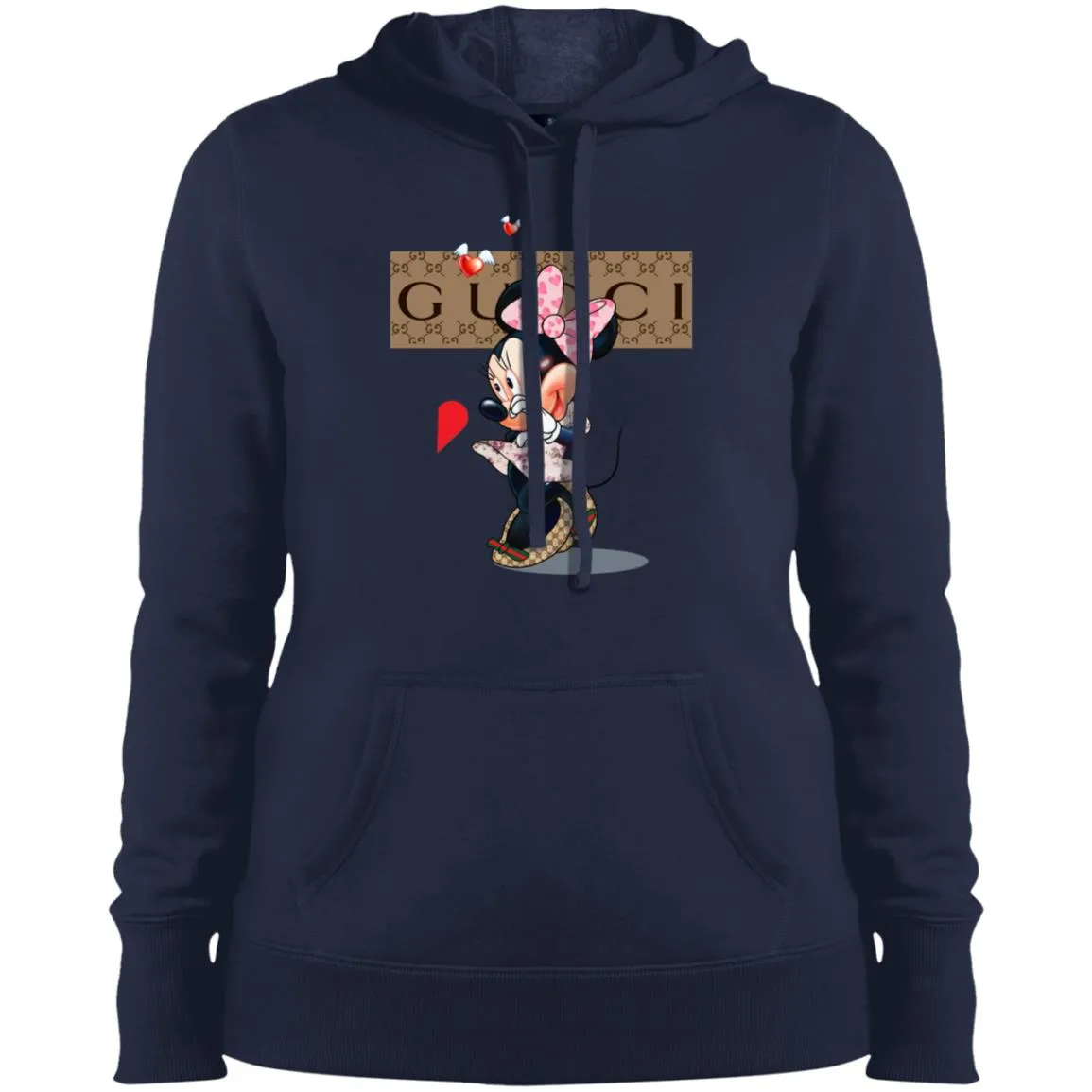Couple Gucci Minnie Tshirt Valentine's Day Women Hooded Sweatshirt