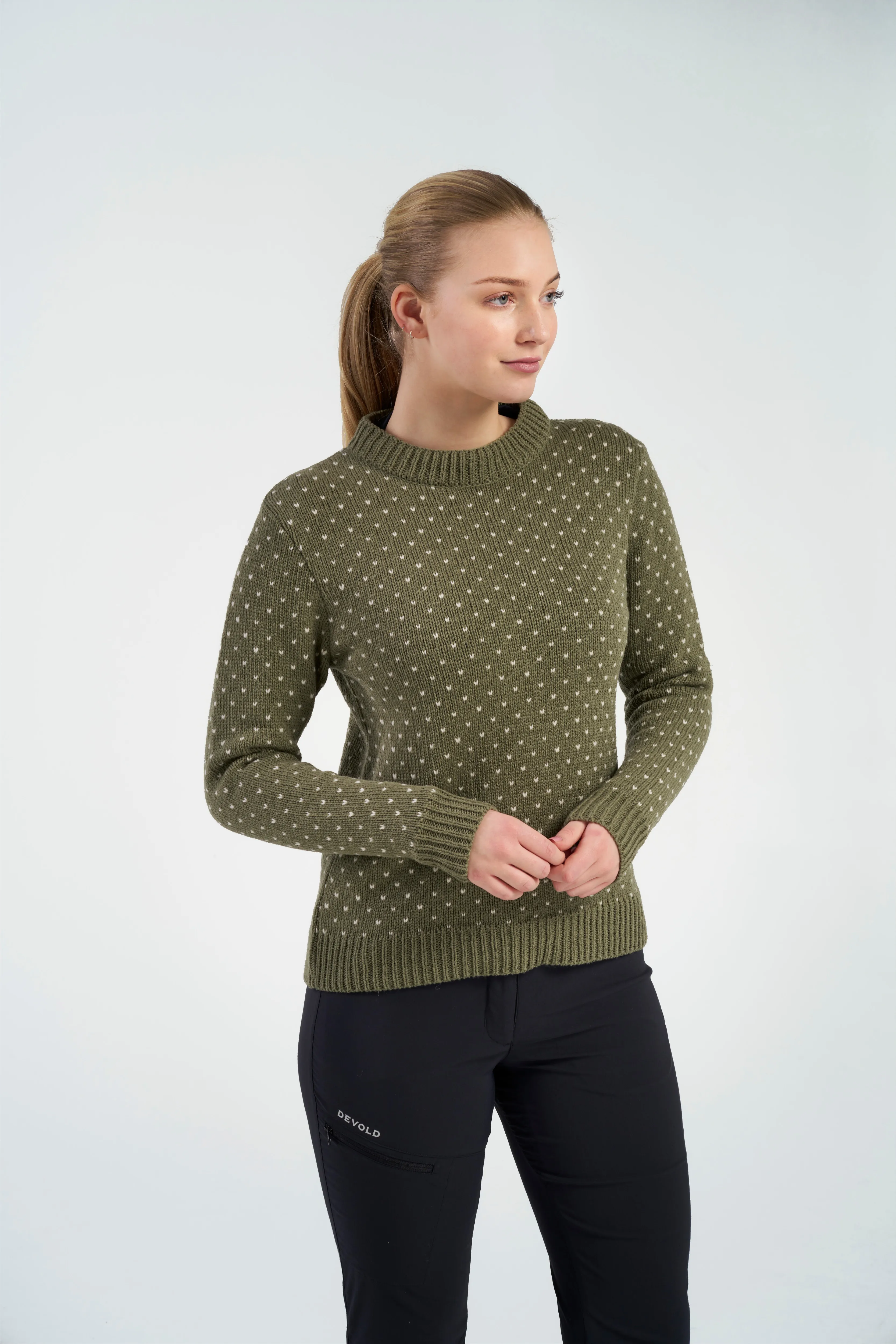 Devold Unisex Sørisen Wool Sweater Lichen | Buy Devold Unisex Sørisen Wool Sweater Lichen here | Outnorth
