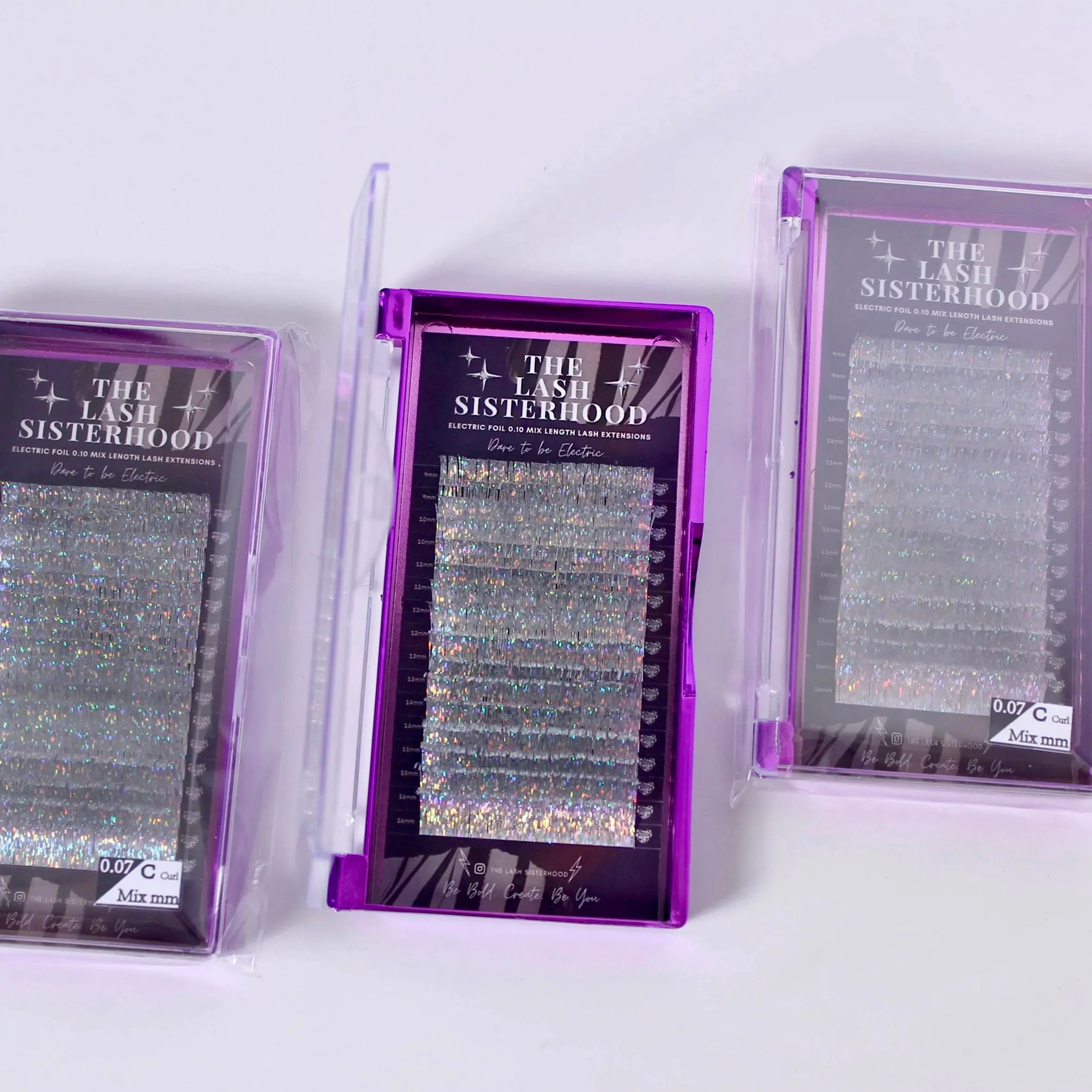 Electric Tinsel Foil 0.10 Lash Extensions
