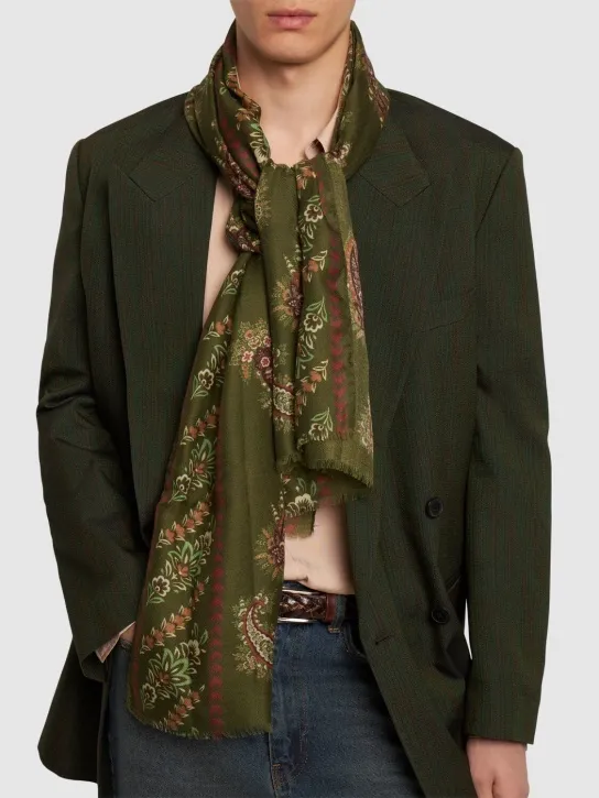 Etro   Cashmere &amp; silk scarf 