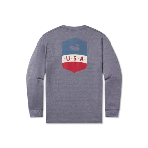 FieldTec™ Heathered Performance Tee - Liberty - Long Sleeve