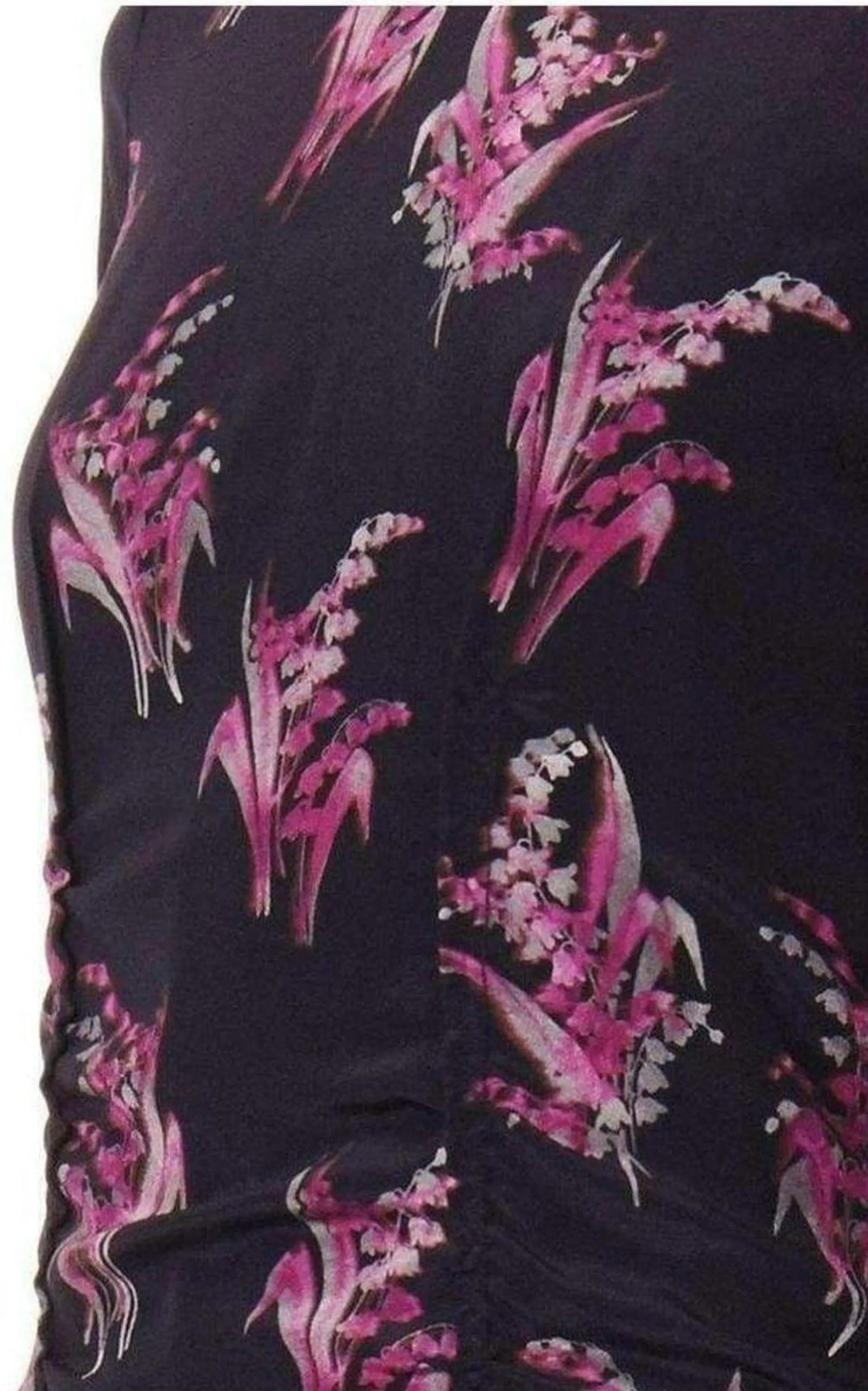Floral Print Silk Dress