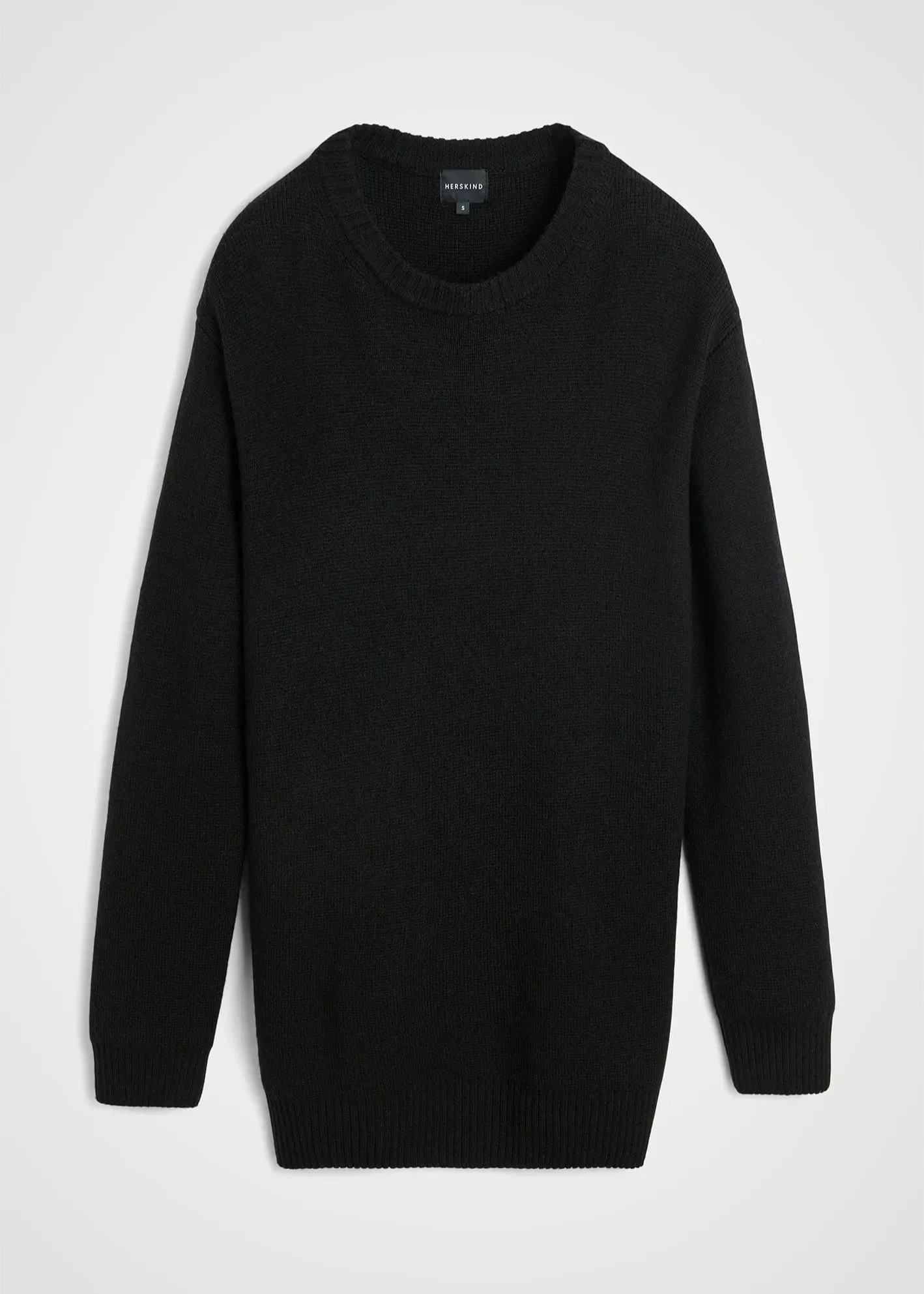 FRED KNIT SWEATER DRESS | BLACK