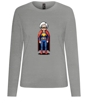 Grandma Superhero Design - Premium Women´s long sleeve t-shirt