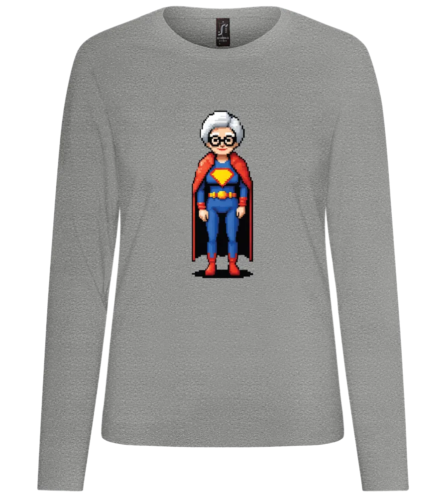 Grandma Superhero Design - Premium Women´s long sleeve t-shirt