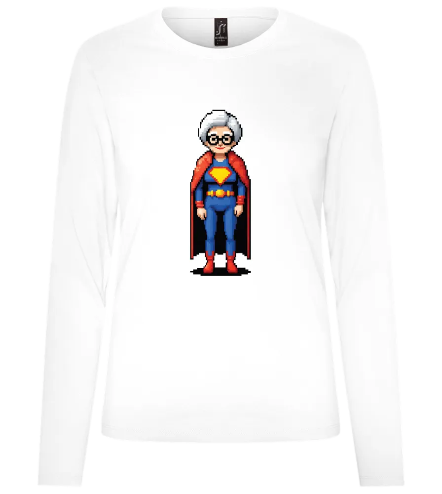 Grandma Superhero Design - Premium Women´s long sleeve t-shirt