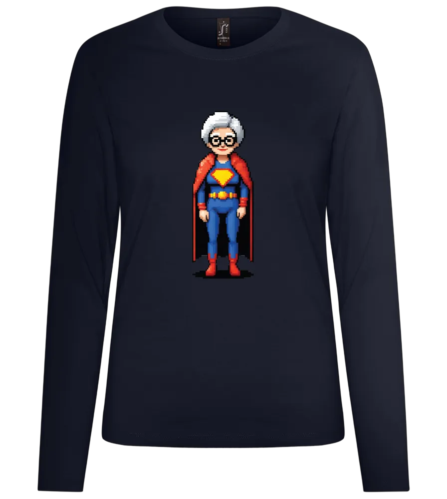 Grandma Superhero Design - Premium Women´s long sleeve t-shirt