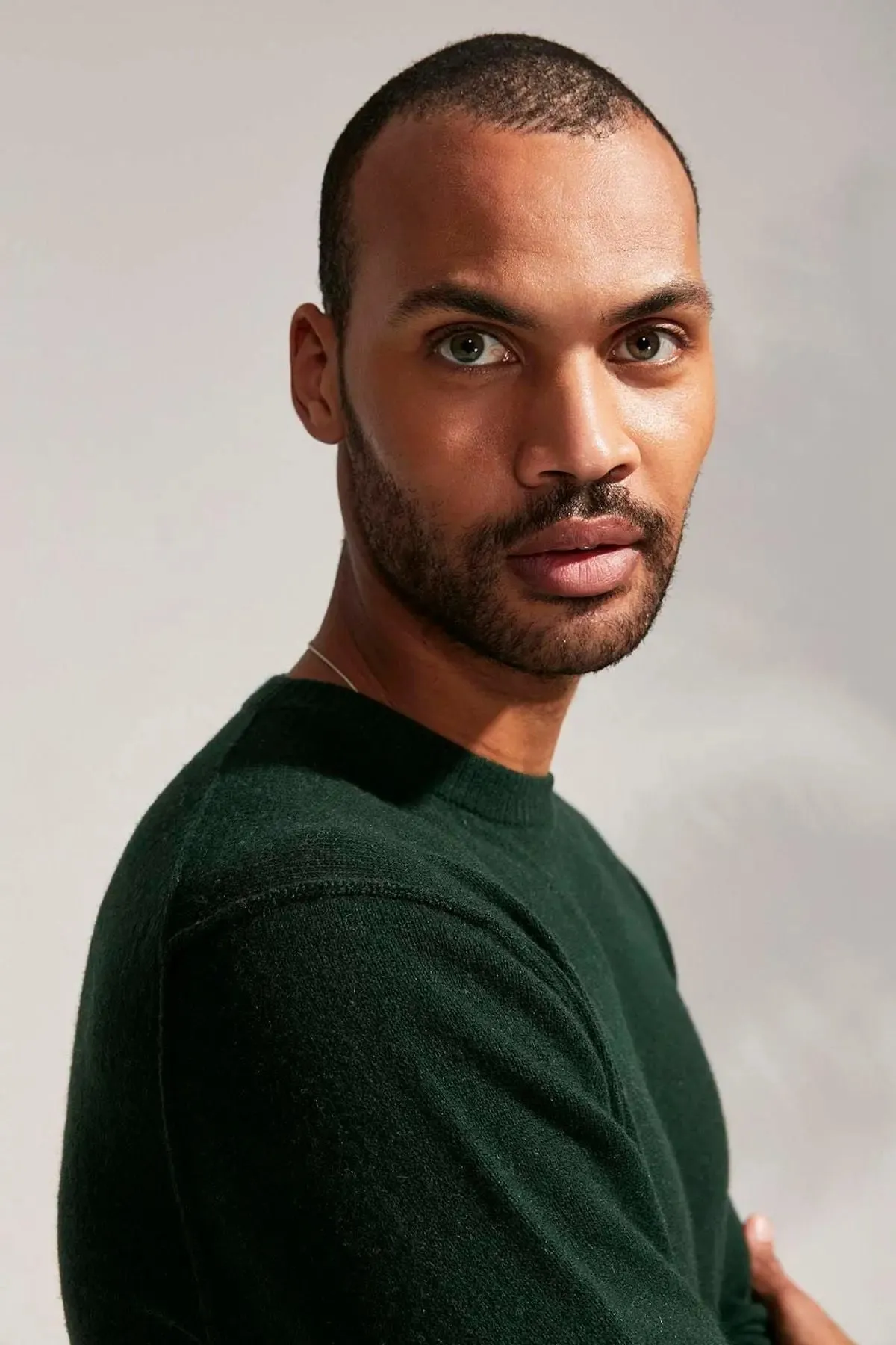 Green Cashmere and Australian Wool Erson Men's Sweater