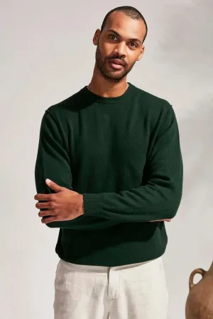 Green Cashmere and Australian Wool Erson Men's Sweater