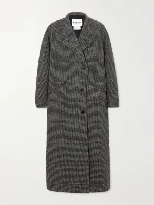 Grey wool-tweed coat