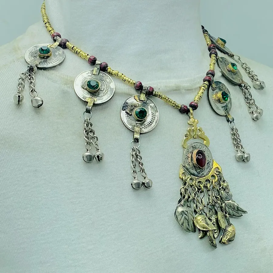 Handmade Ethnic Tribal Beaded Chain Necklace