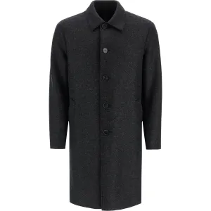 Harris Wharf London single-breasted pressed wool coat