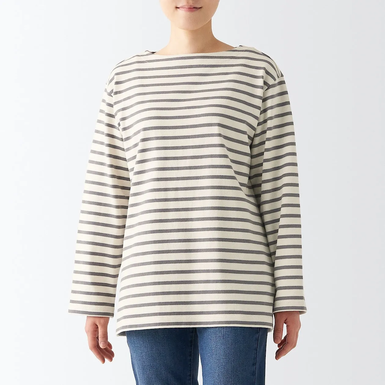 Heavyweight Boatneck Long Sleeve T-Shirt
