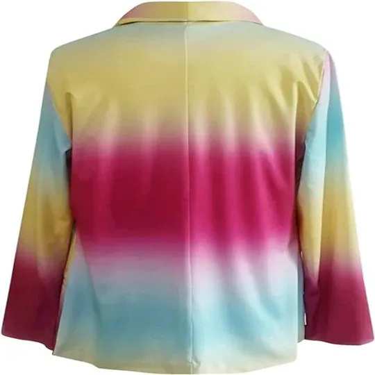 Keisha - Trendy lange tie-dye blazer voor dames
