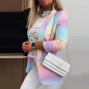 Keisha - Trendy lange tie-dye blazer voor dames