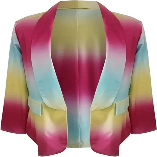 Keisha - Trendy lange tie-dye blazer voor dames
