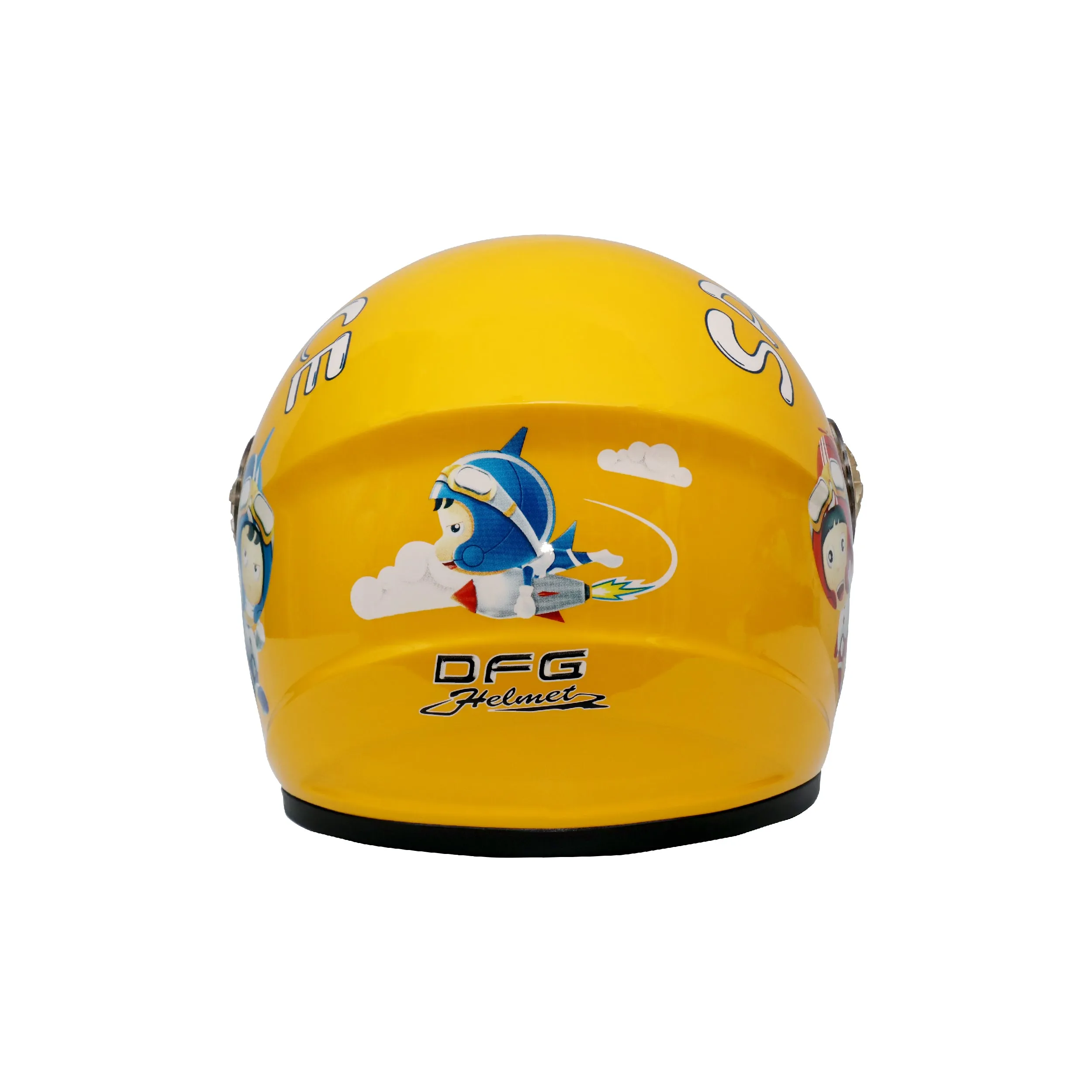 KIDS FULL FACE SAFTEY HELMET 836579 (YELLOW)