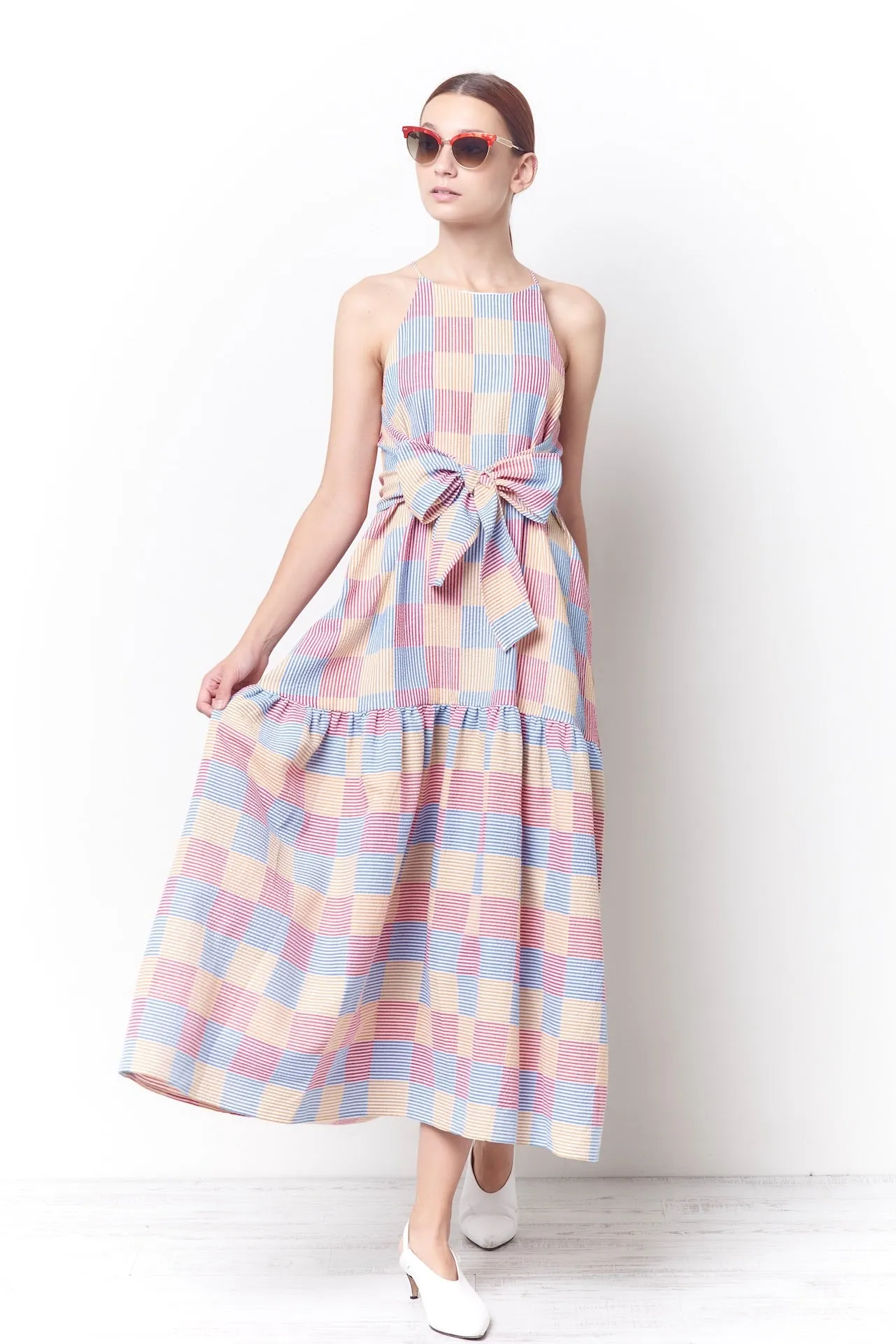 MATILDA Sun Dress - Plaid