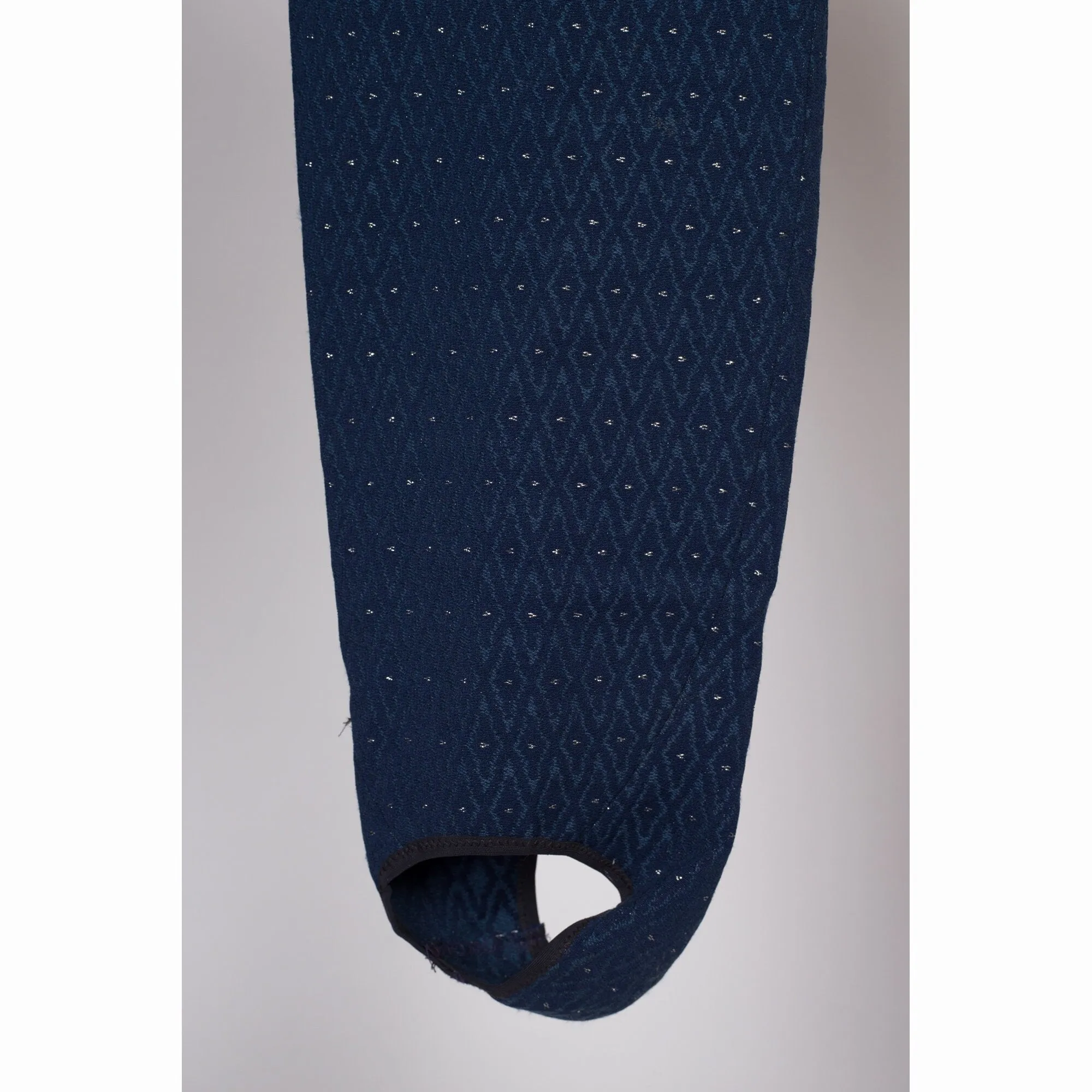 Medium 80s Obermeyer Navy Blue Metallic Stirrup Ski Pants
