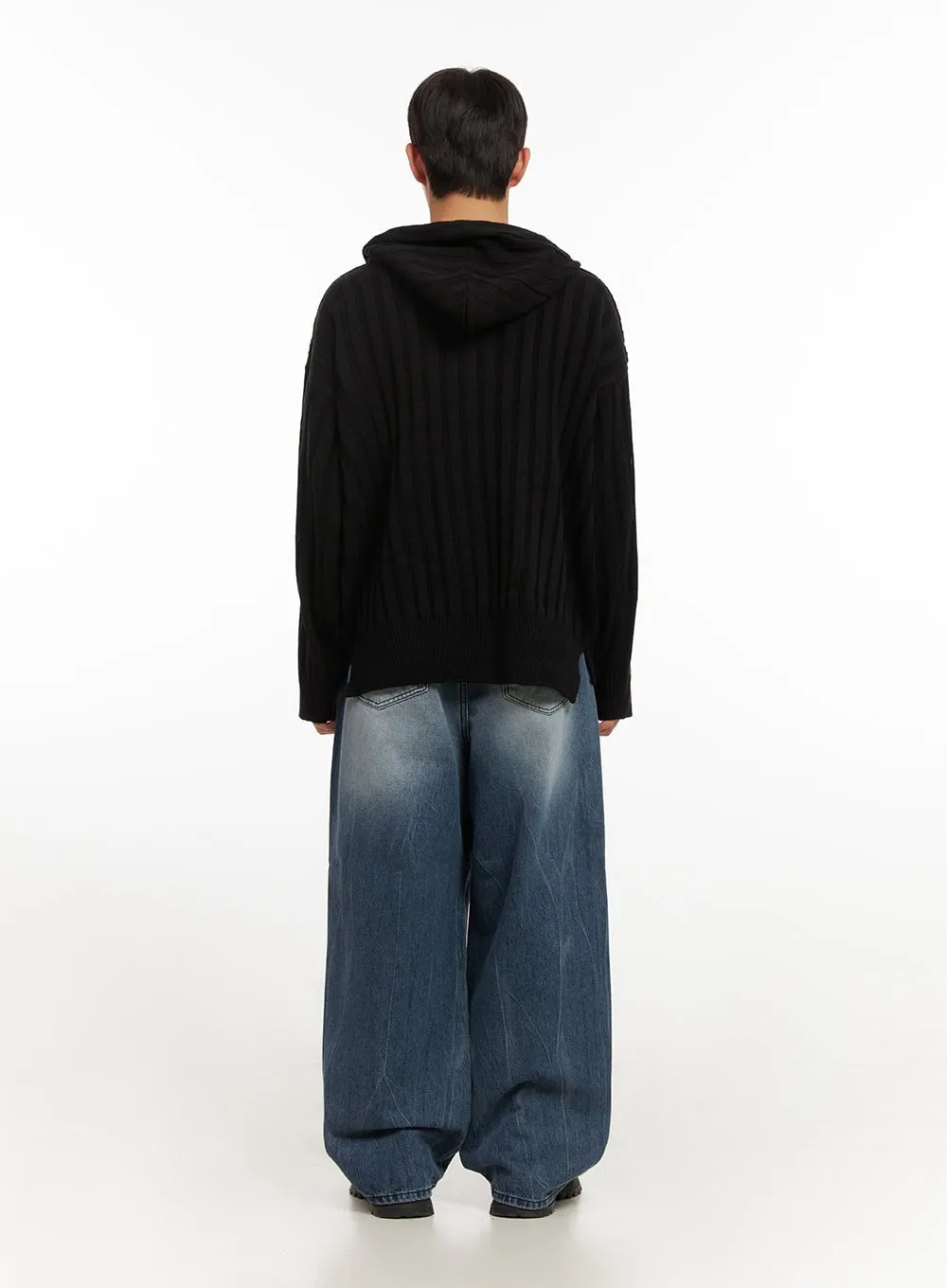 Men's Cozy Hooded Sweater ID406