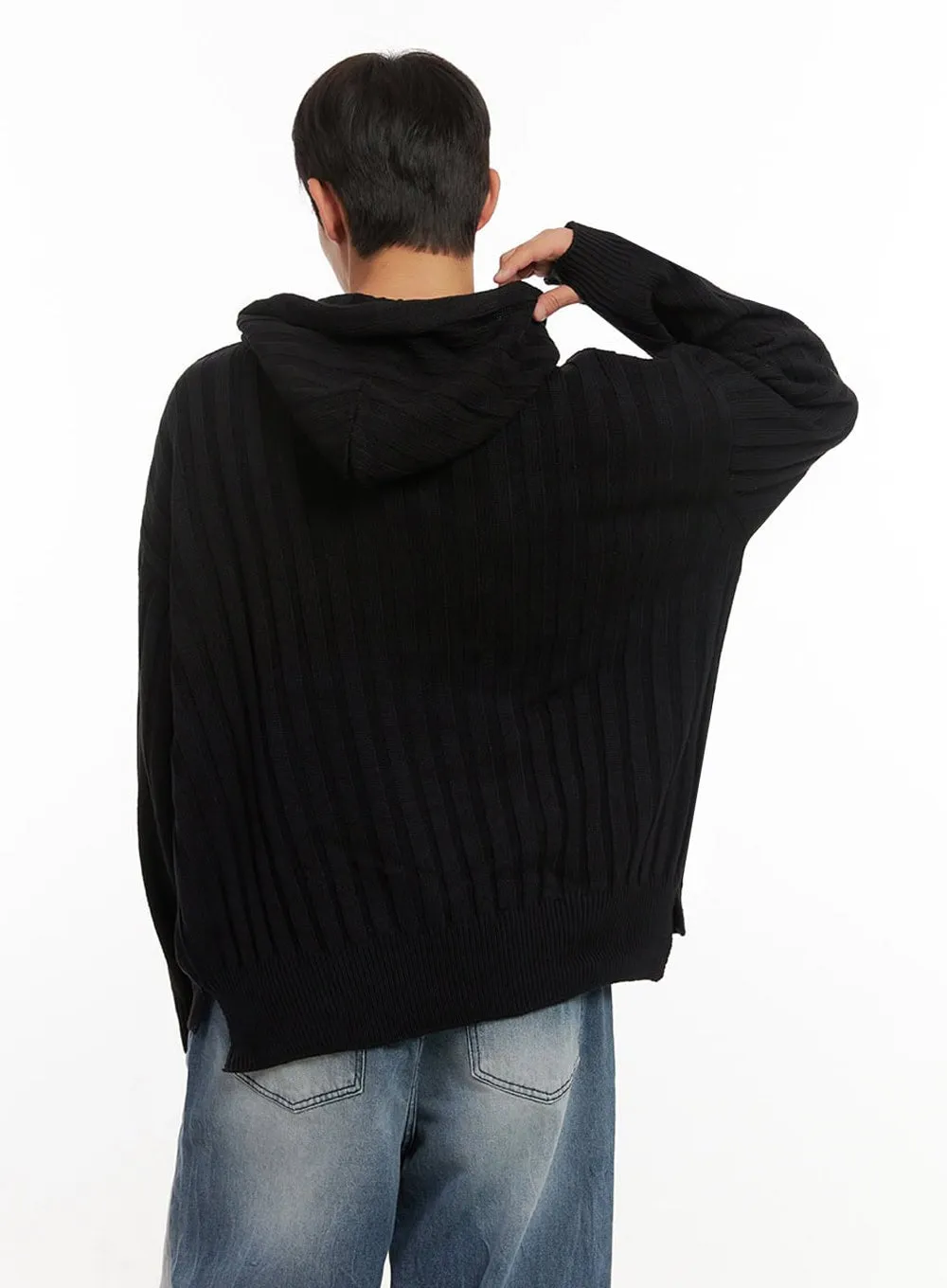 Men's Cozy Hooded Sweater ID406