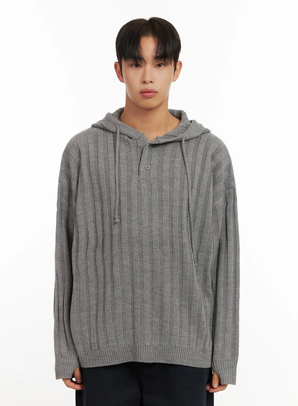 Men's Cozy Hooded Sweater ID406