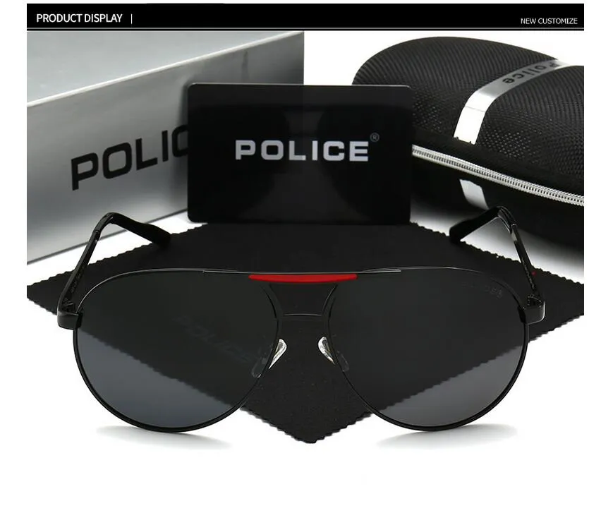 Men's Polarized Police Sunglasses With Box