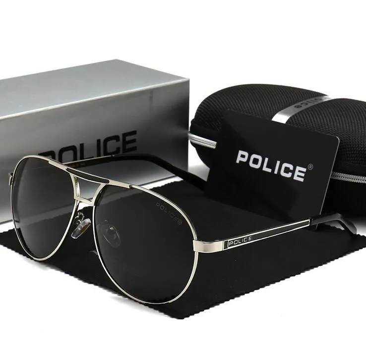 Men's Polarized Police Sunglasses With Box