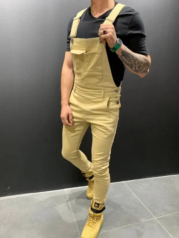 Men's Slim Overall Jeans