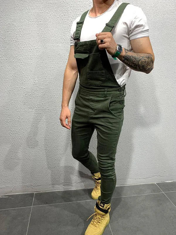 Men's Slim Overall Jeans