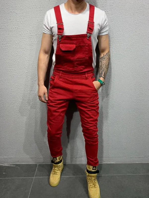 Men's Slim Overall Jeans