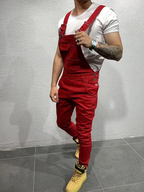 Men's Slim Overall Jeans