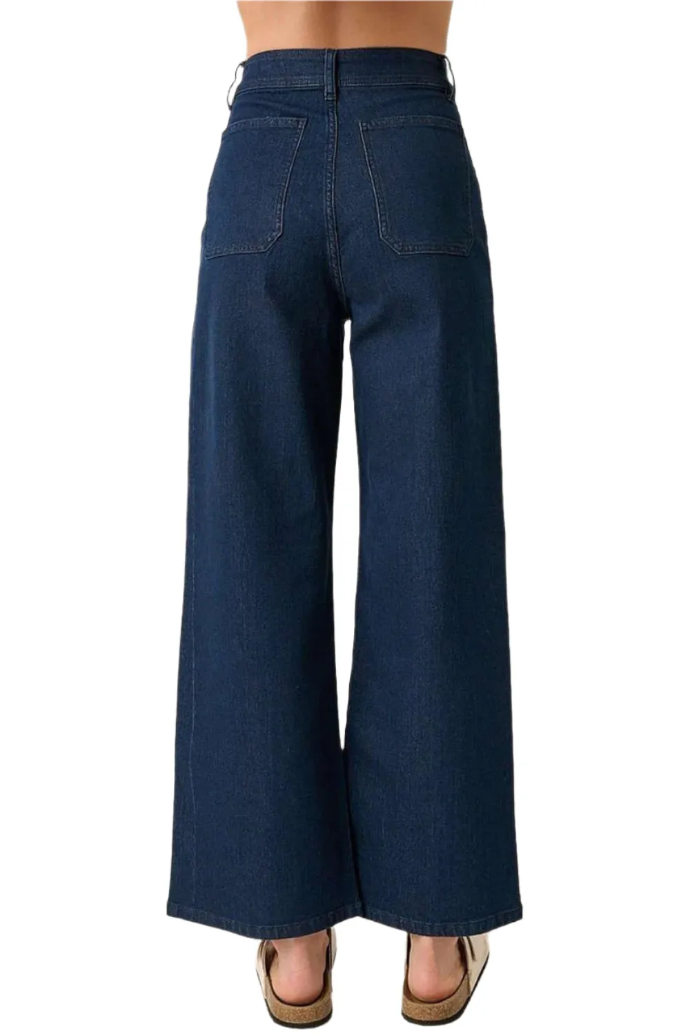 Mittoshop High Waist Wide Leg Jeans